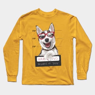 Husky In Jail Long Sleeve T-Shirt